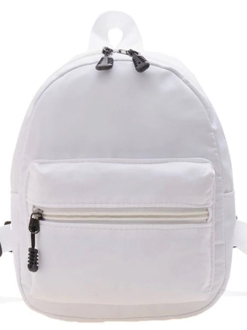 White Mini Backpack - Compact Everyday Bag